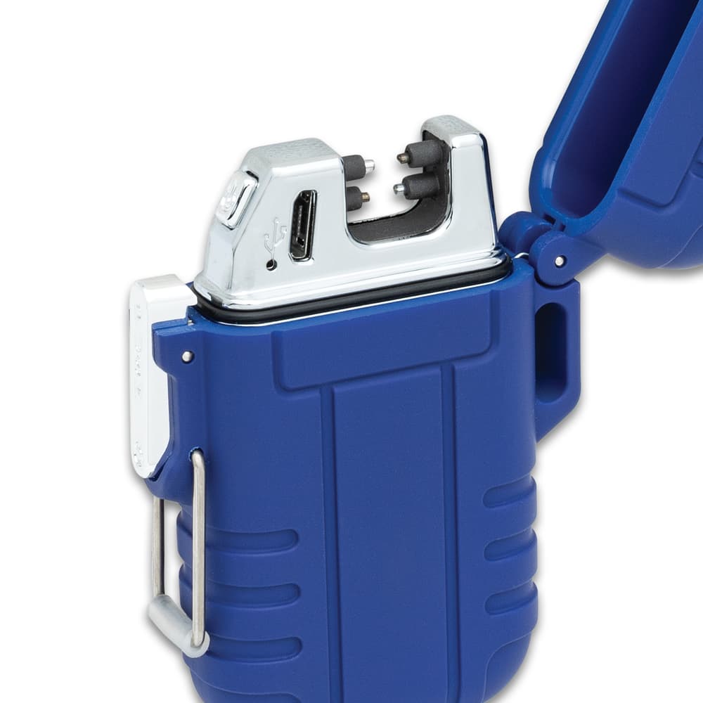 Rear view image of Lighter showing charging port. image number 3